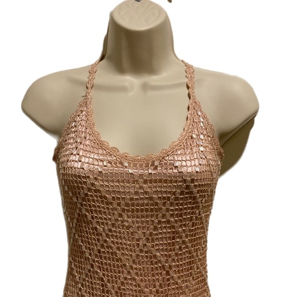 Le Chateau Sleeveless Dress Party Prom Cocktail Wedding Guest, Pink, Sz Small S - Picture 2 of 5